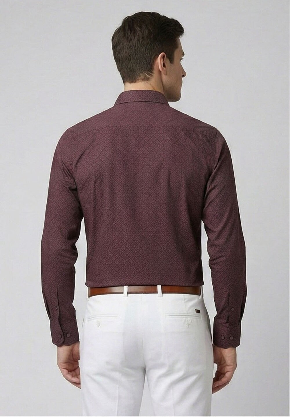 Soul Armor Micro Print Casual Full Sleeve Shirt