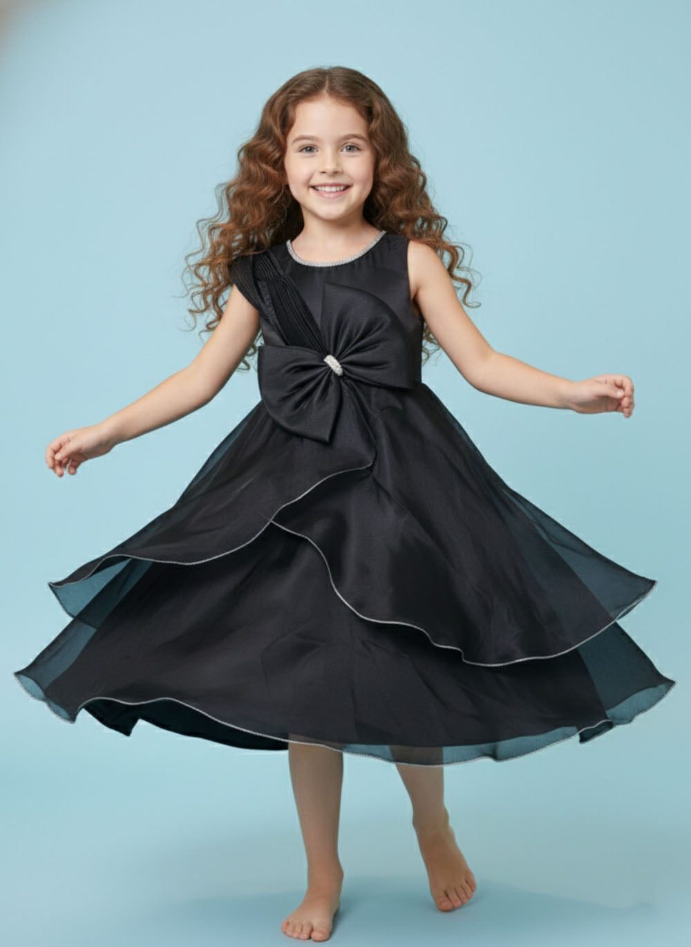 Katibi Kids Fancy Black Party gown.
