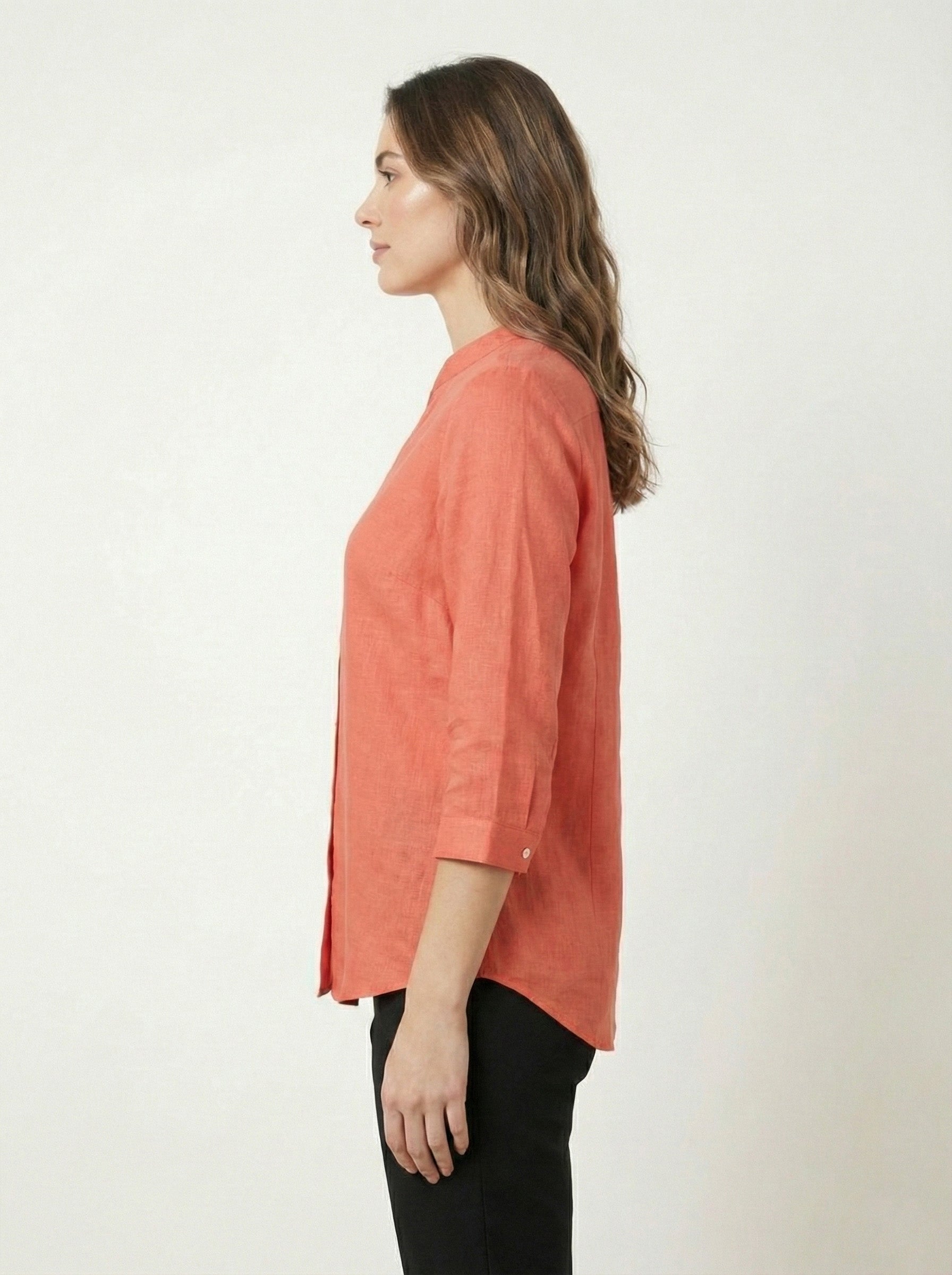 Soul Armor Ladies Solid Shirt with Classic Button Placket and Full Sleeves