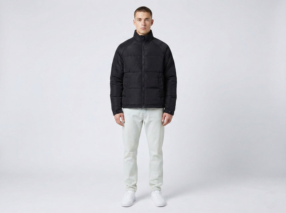 Soul Armor Mens  Quilted Puffer Jacket with Full Zip Closure