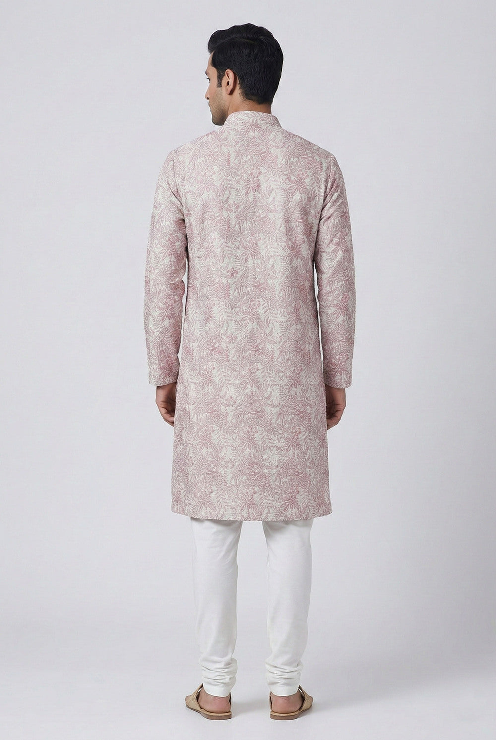 Soul Armor Mens Soft Textured Ethnic Design Full Sleeve Kurta Set