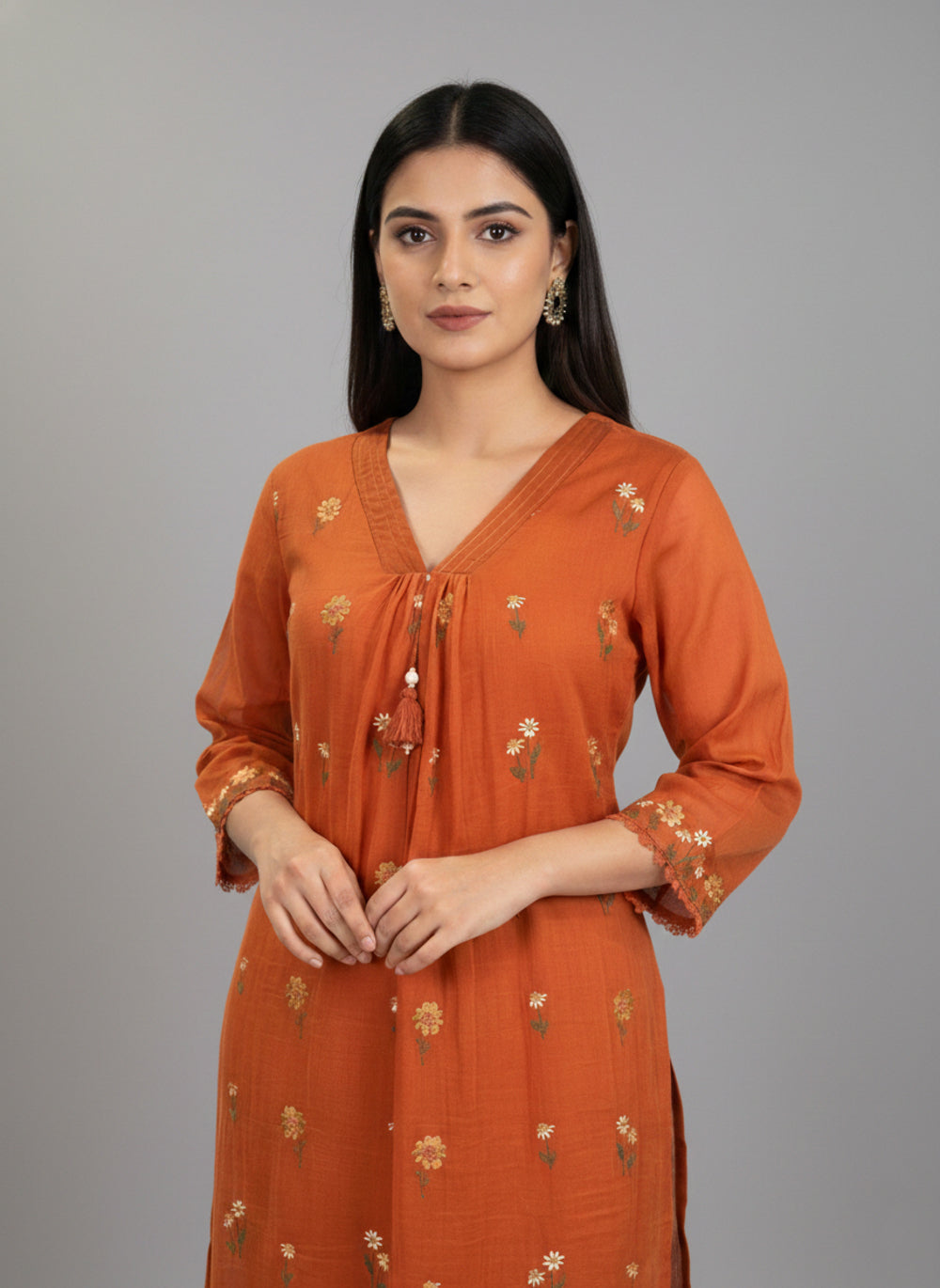 Soul Armor Traditional Embroidered 3-Piece Kurta Set