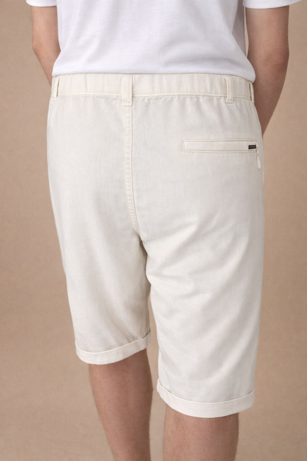 Beevee Mens Solid Cotton Smart Casual Summer Shorts