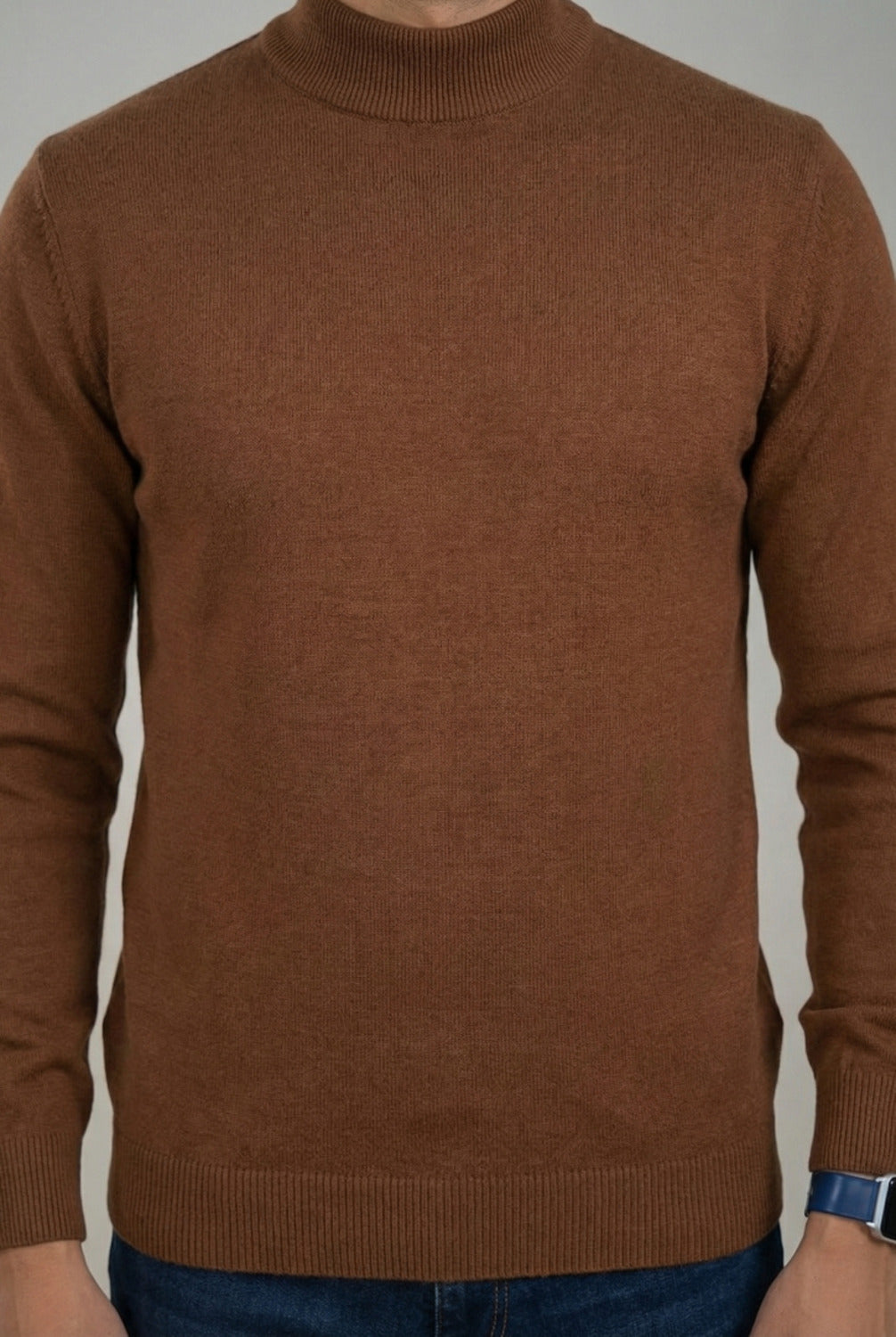 Soul Armor Classic Solid  Wool Blend Turtleneck Sweater