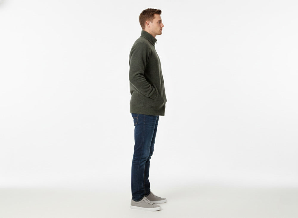 Soul Armor Mens Lightweight Polar Fleece Full Zip Jacket