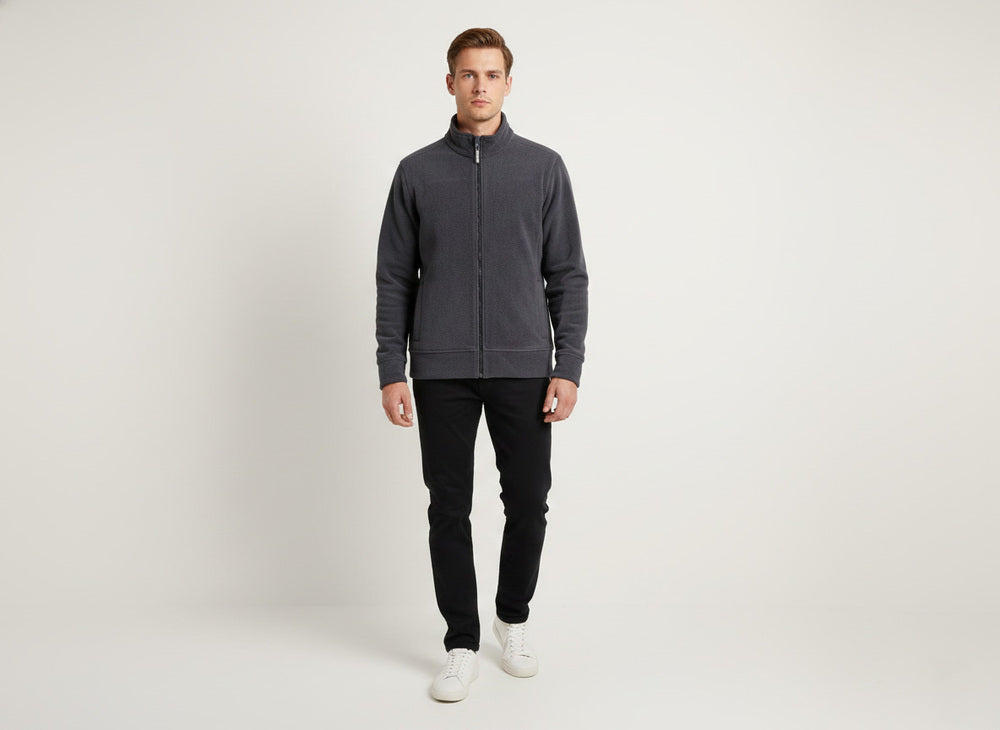 Soul Armor Mens Lightweight Polar Fleece Full Zip Jacket