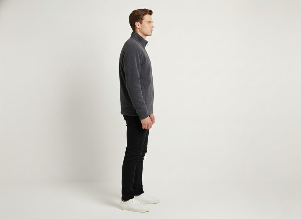 Soul Armor Mens Lightweight Polar Fleece Full Zip Jacket