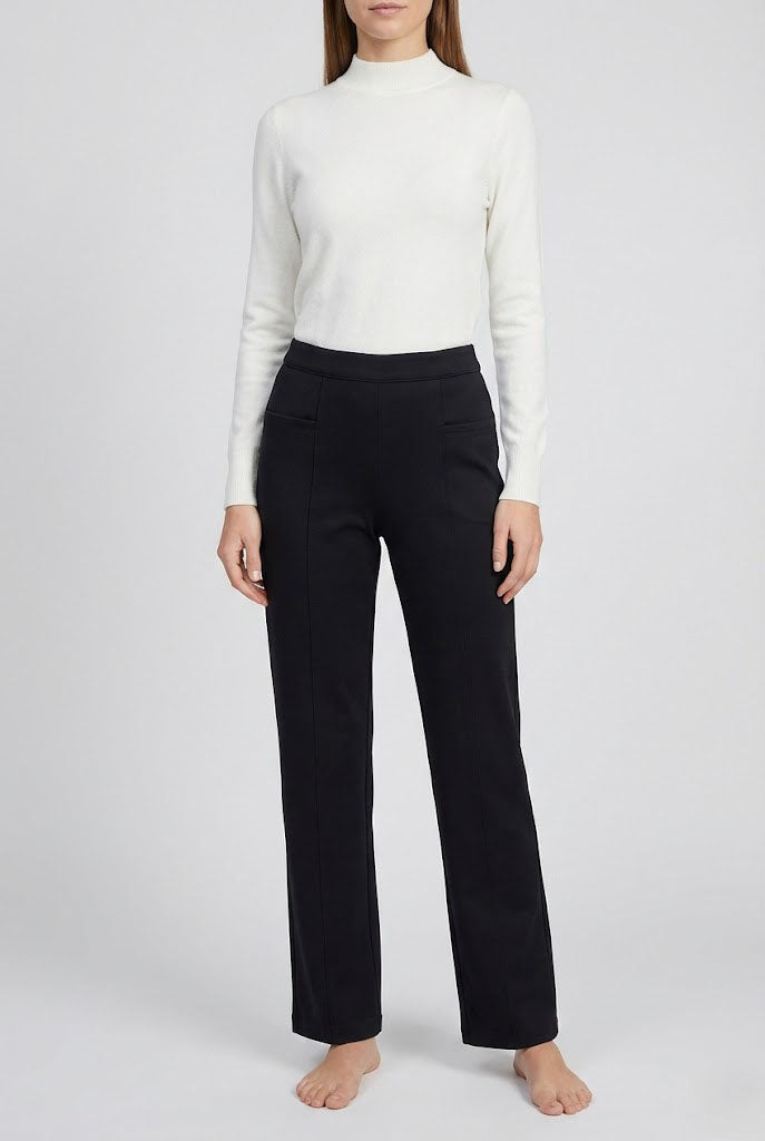Soul Armor Ladies Solid Elegant Straight Cut with Smart Pocket Styling Pant