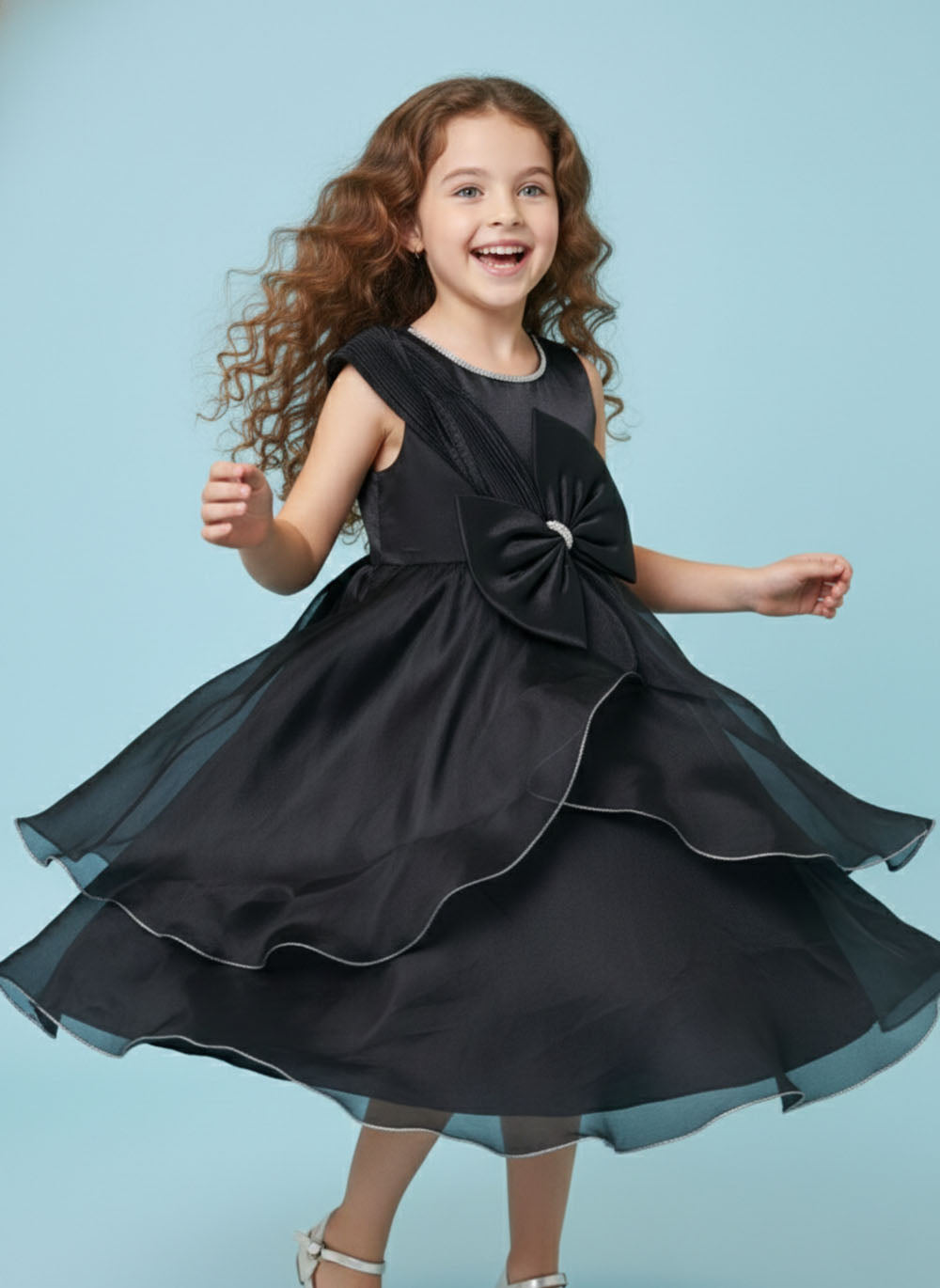 Katibi Kids Fancy Black Party gown.