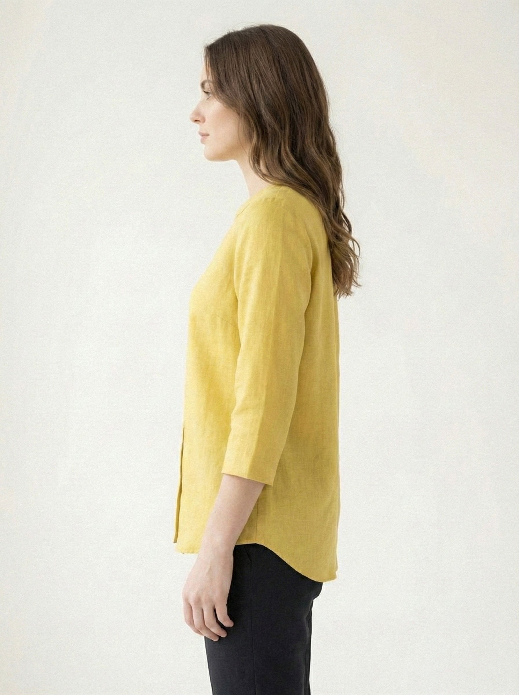Soul Armor Ladies Solid Shirt with Classic Button Placket and Full Sleeves