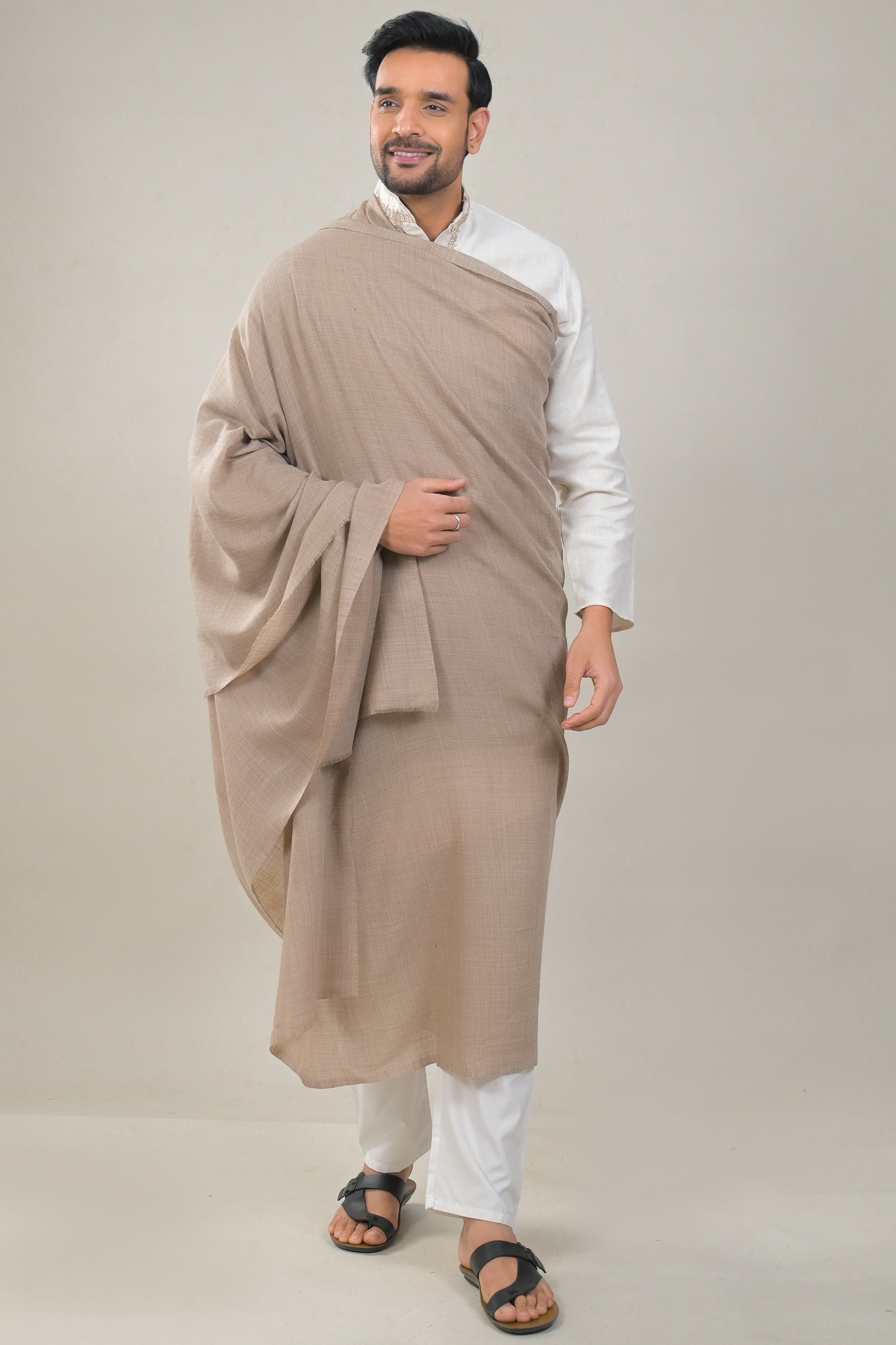 Elevate Classic Plain Woolen Shawl