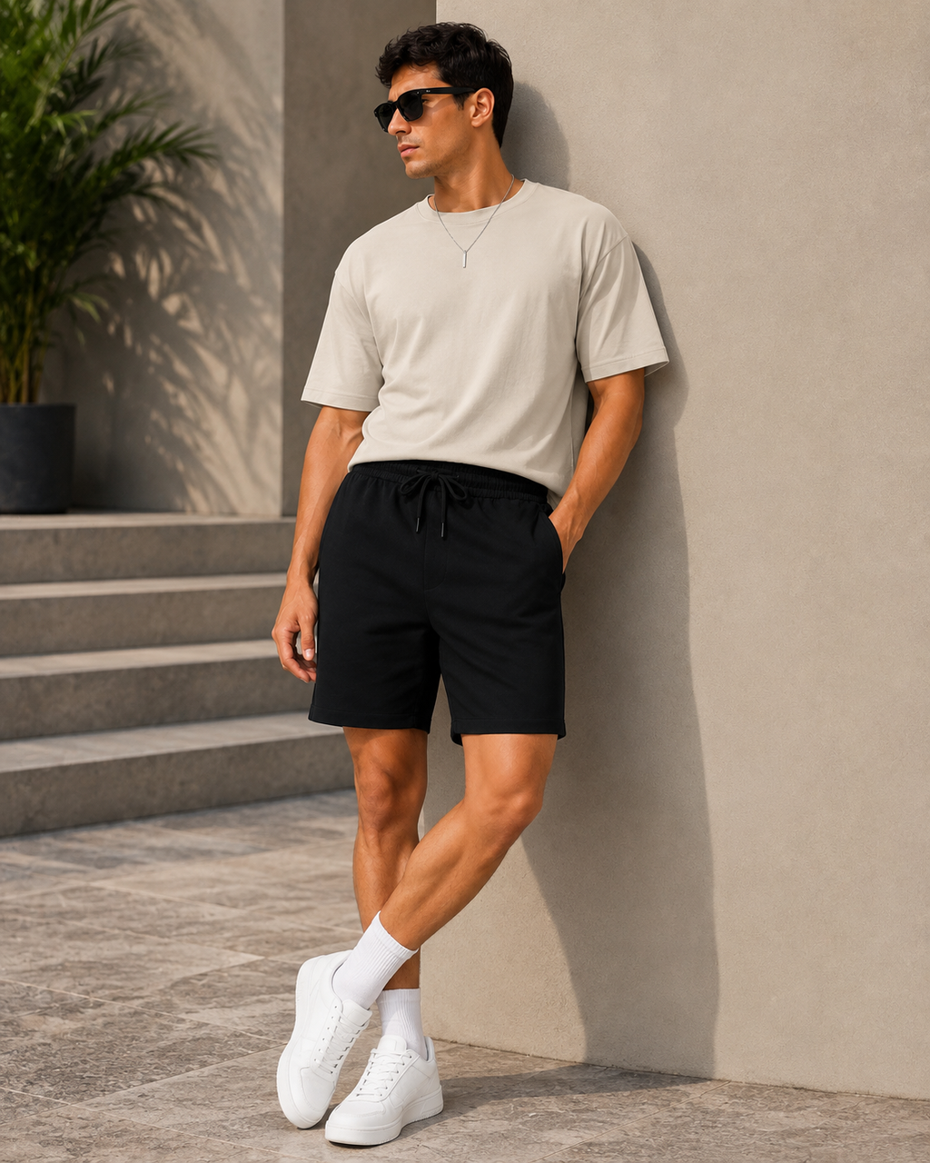 Soul Armor Men's Regular Fit Sports Shorts | Cotton Blend | Drawstring | 2 Side Pockets