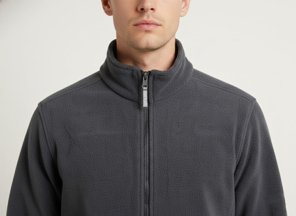 Soul Armor Mens Lightweight Polar Fleece Full Zip Jacket