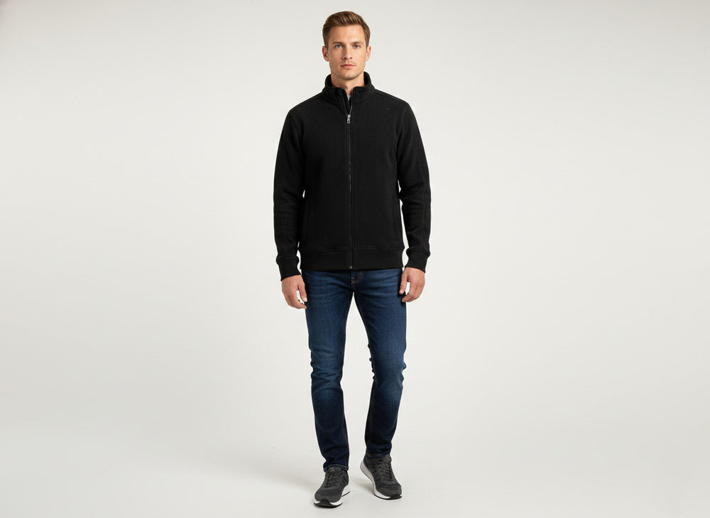 Soul Armor Mens Lightweight Polar Fleece Full Zip Jacket