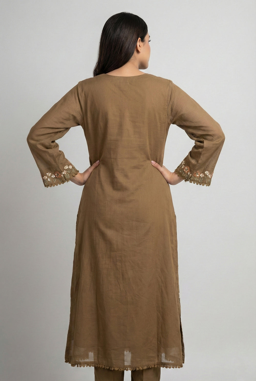 Soul Armor Traditional Embroidered 3-Piece Kurta Set