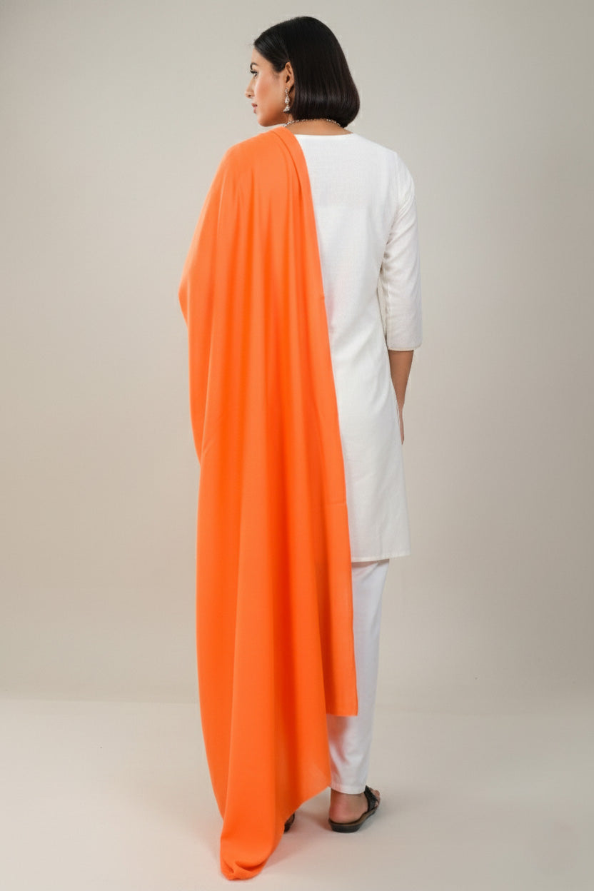 Elevate Elegant Solid Woolen Shawl