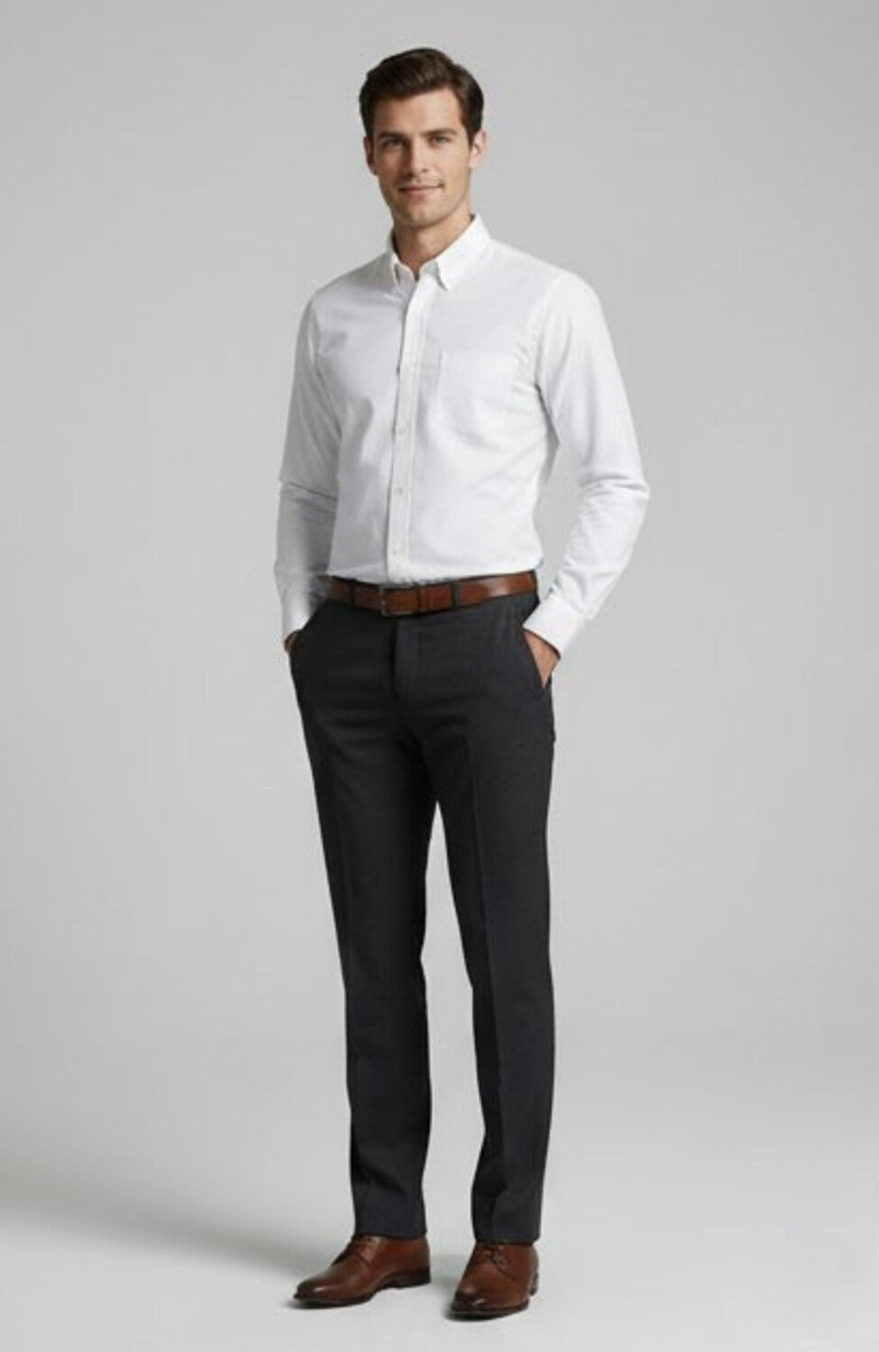 Soul Armor Classic Solid Textured Full Sleeve Shirt