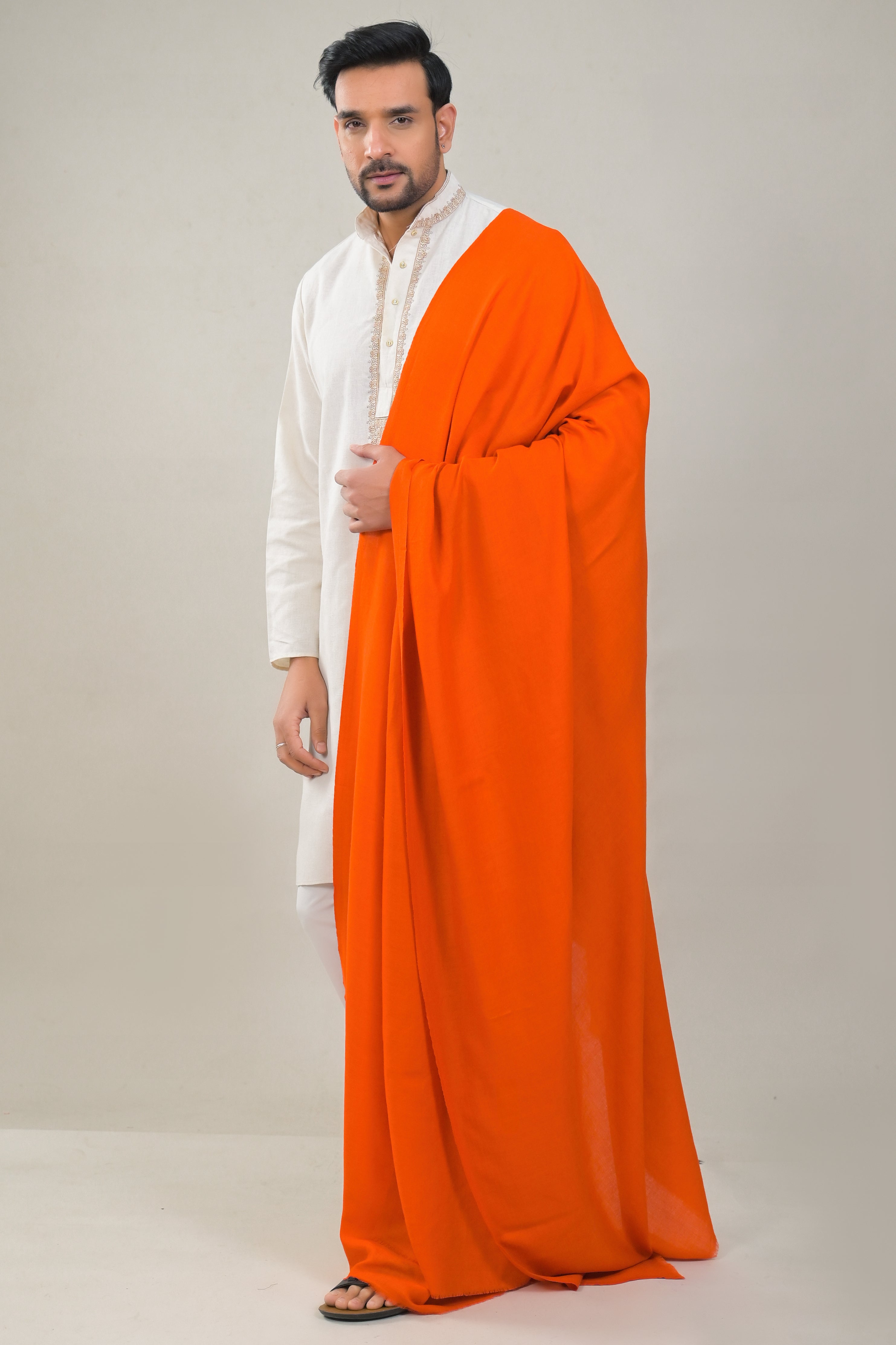 Elevate Classic Plain Woolen Shawl