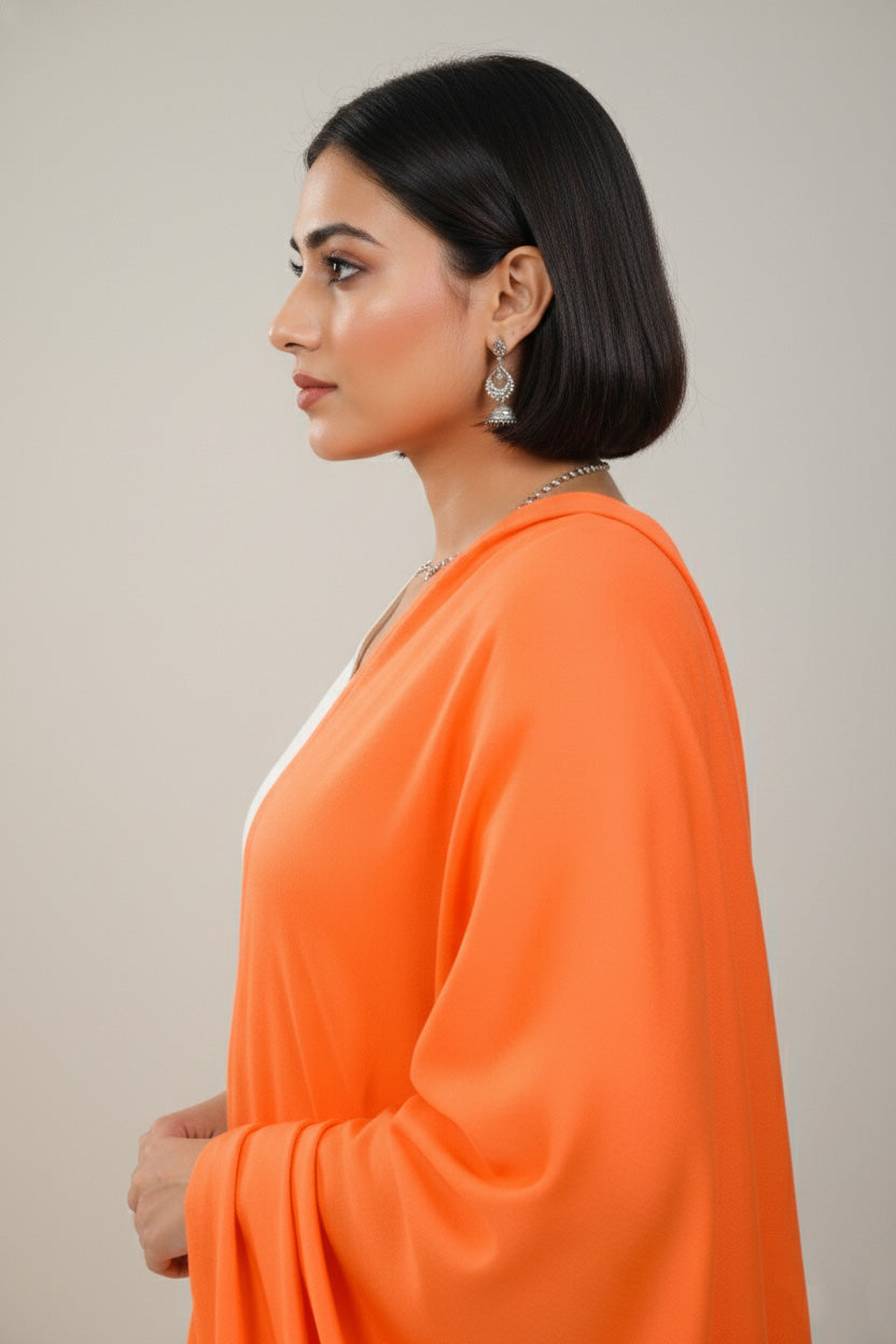 Elevate Elegant Solid Woolen Shawl