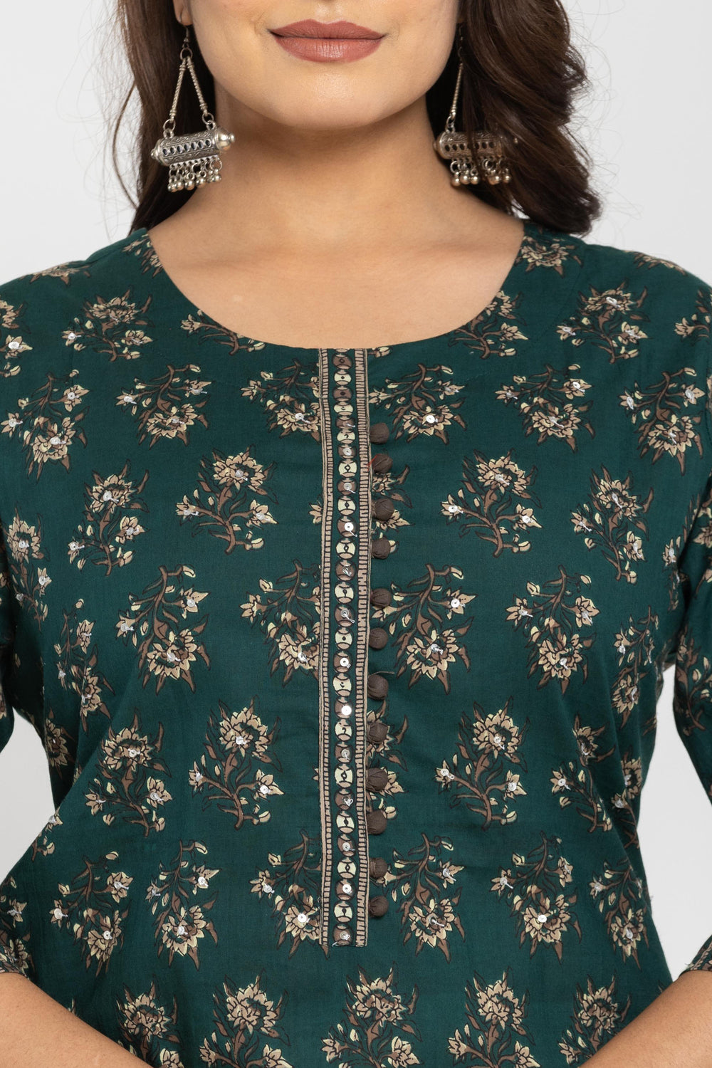 Elevate All-Over Floral Printed Cotton Suit Ensemble