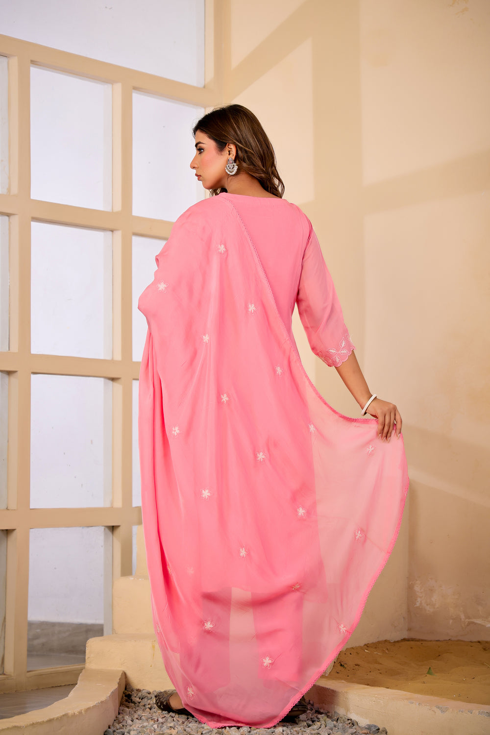 Soul Armor Floral Embellished Straight Kurta Set