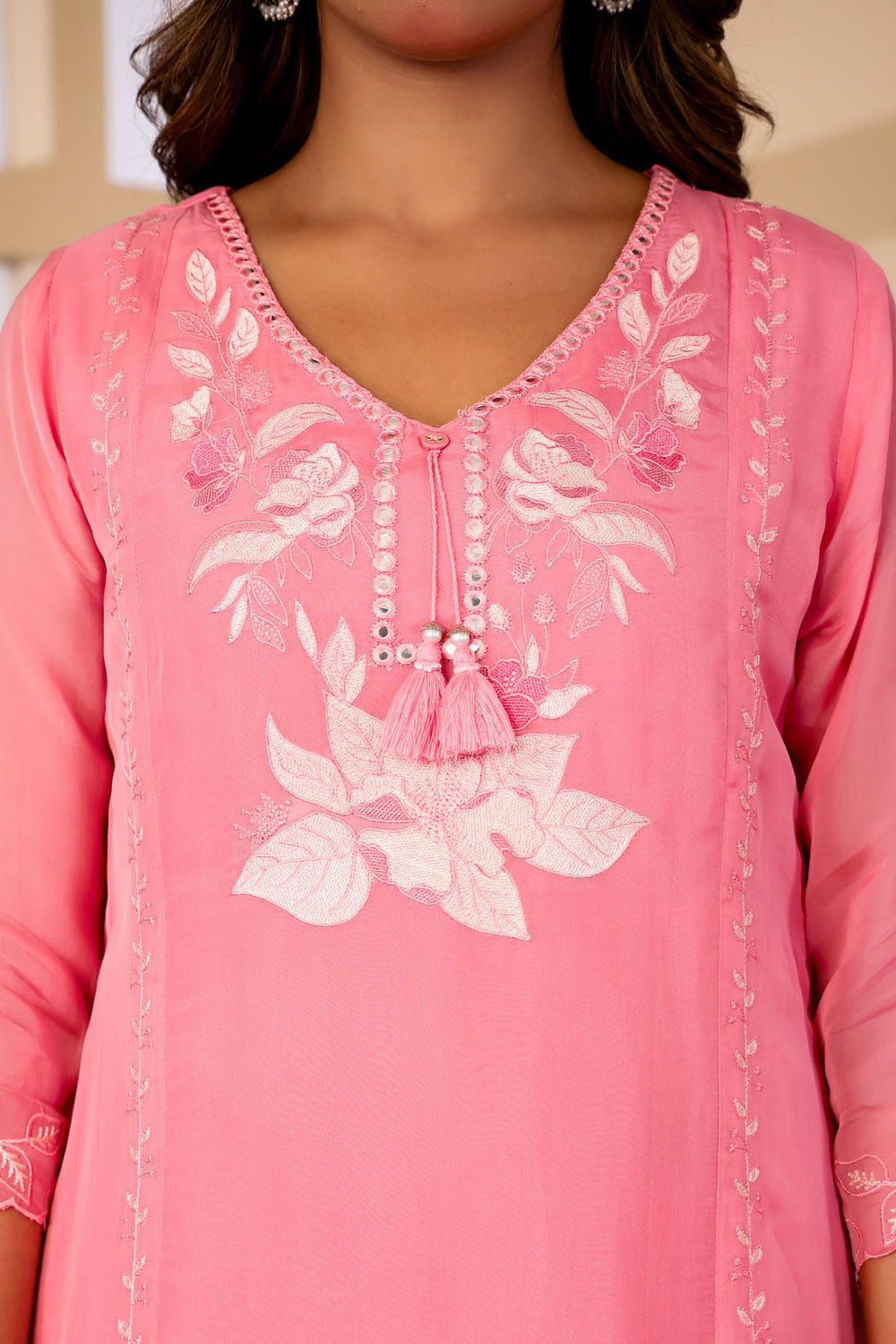 Soul Armor Floral Embellished Straight Kurta Set