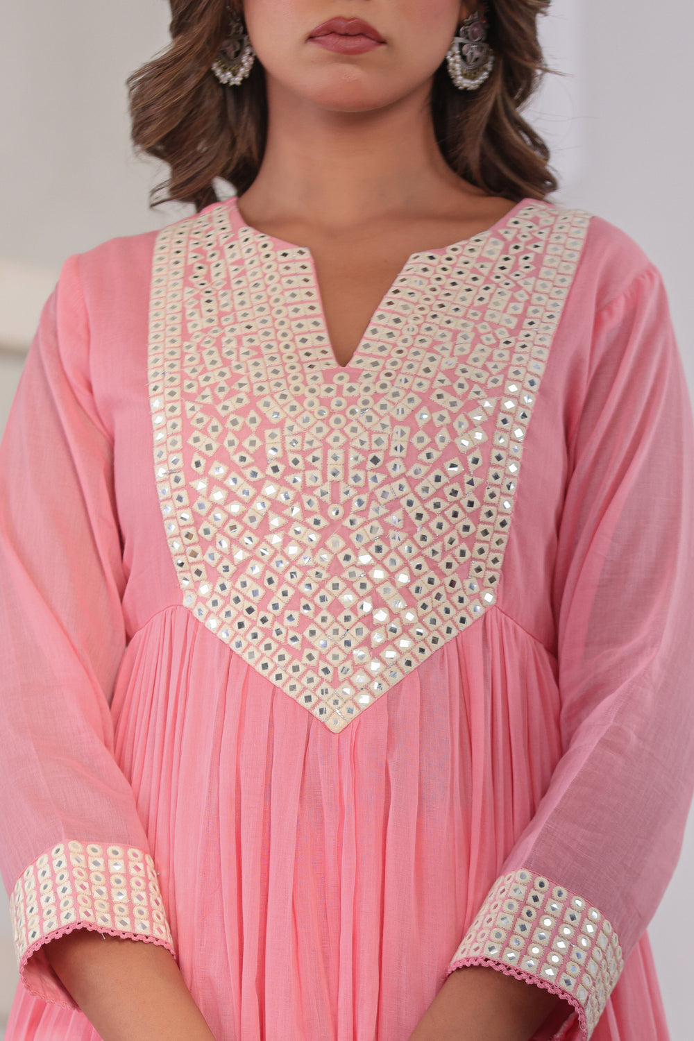 Soul Armor Embellished V-Neck Anarkali Kurta Set
