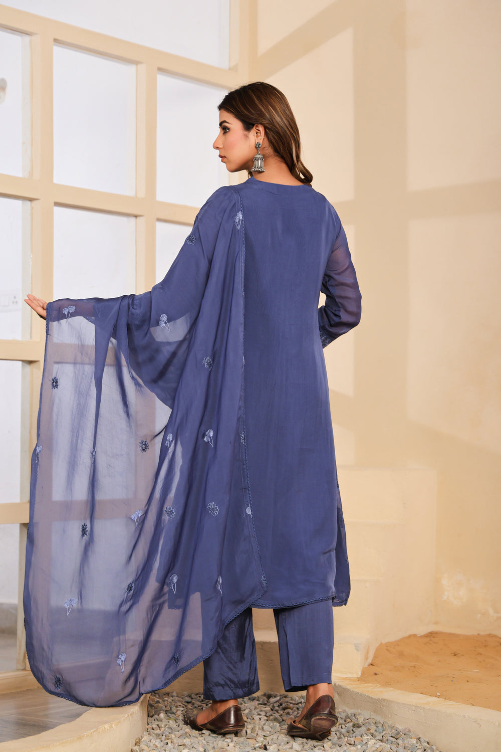Soul Armor Floral Embellished Straight Kurta Set