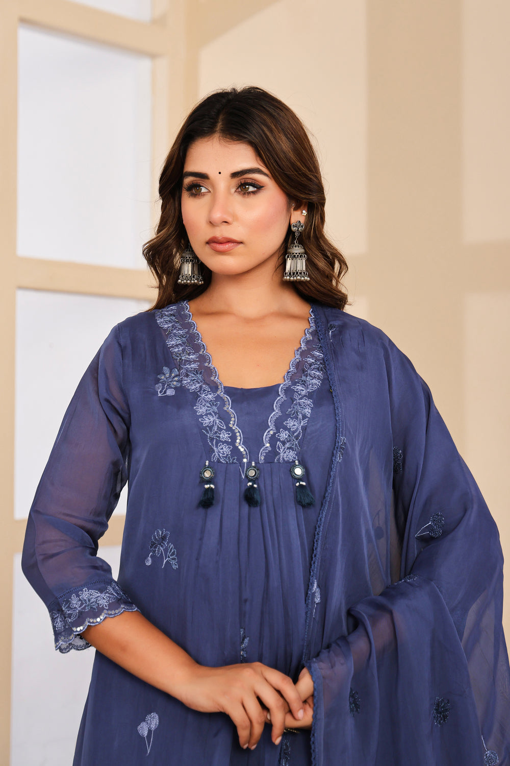 Soul Armor Floral Embellished Straight Kurta Set