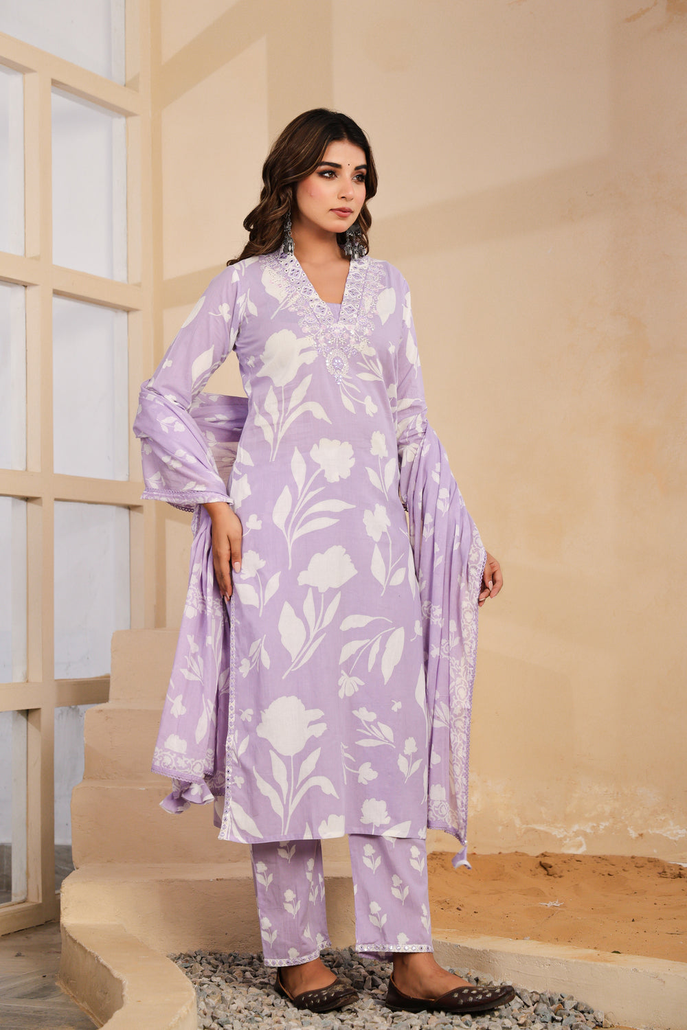 Soul Armor Ethnic Motif Printed Kurta Pant Dupatta Suit Set