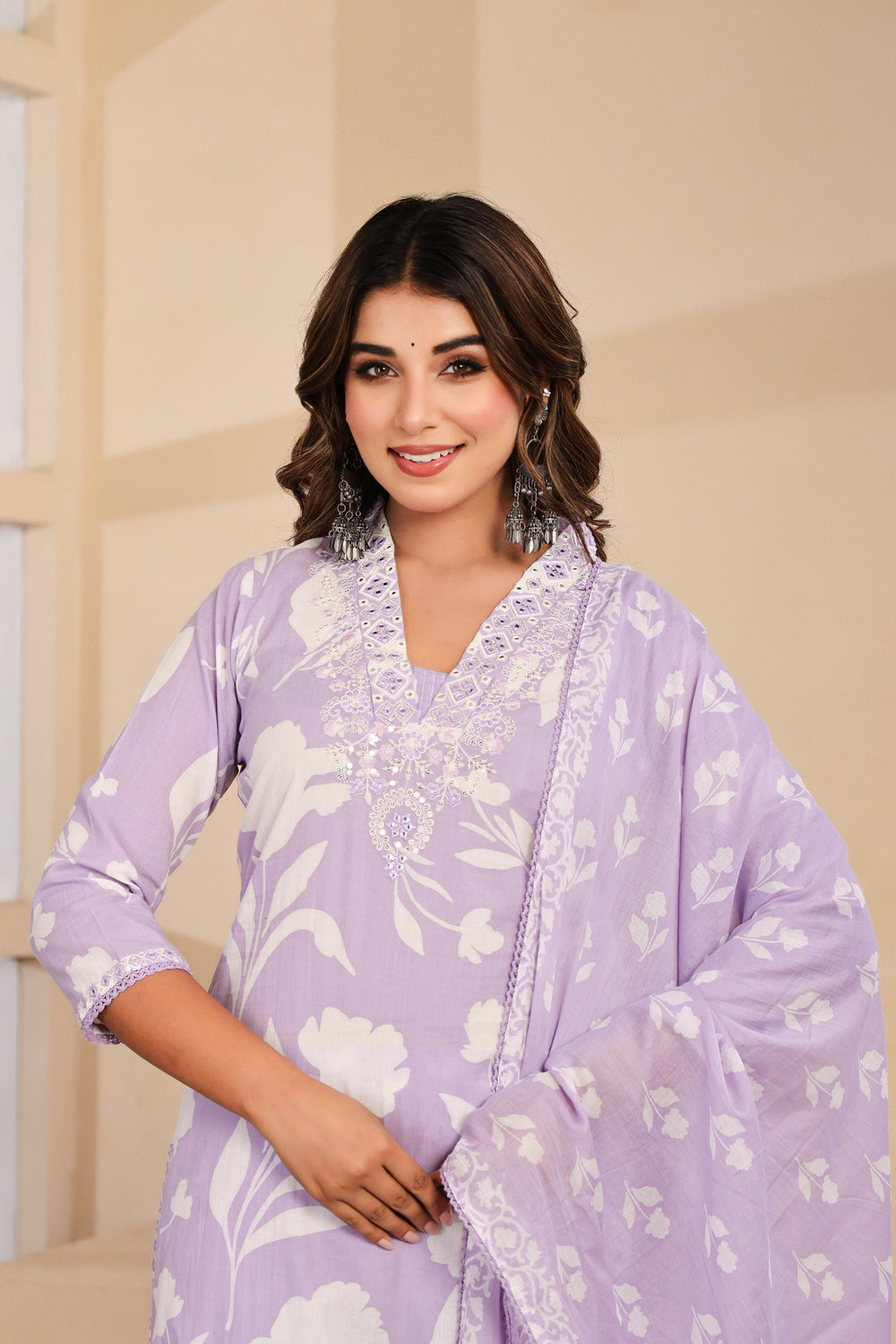 Soul Armor Ethnic Motif Printed Kurta Pant Dupatta Suit Set