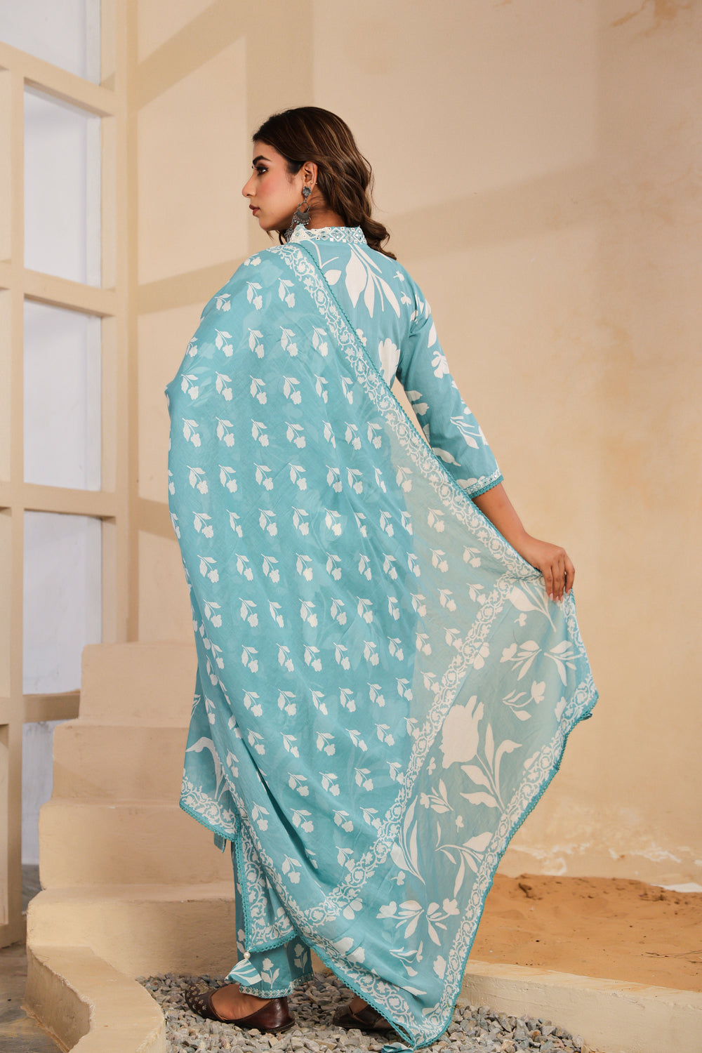 Soul Armor Ethnic Motif Printed Kurta Pant Dupatta Suit Set