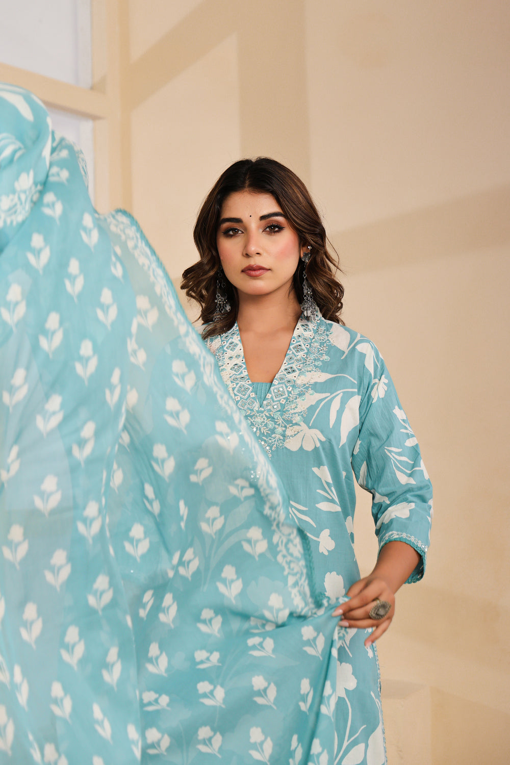 Soul Armor Ethnic Motif Printed Kurta Pant Dupatta Suit Set