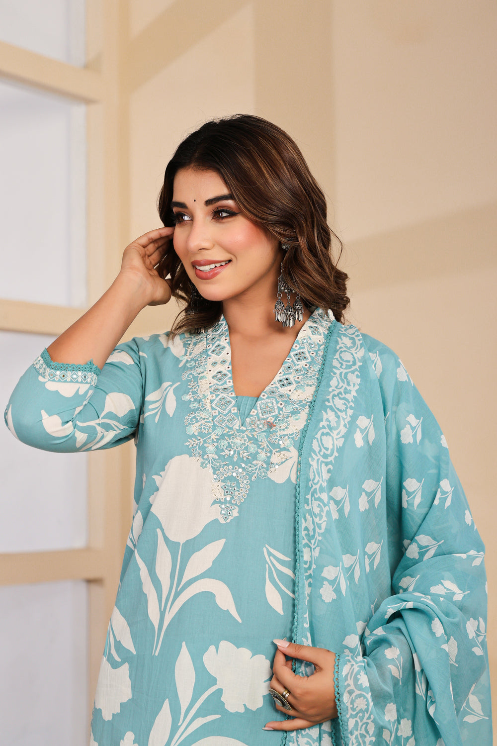 Soul Armor Ethnic Motif Printed Kurta Pant Dupatta Suit Set
