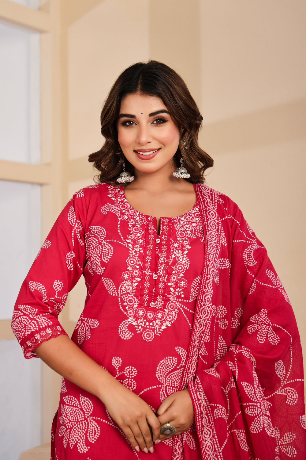 Soul Armor Floral Printed Kurta Pant Dupatta Set