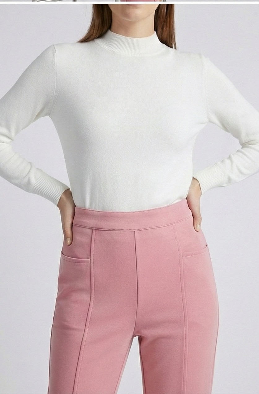 Soul Armor Ladies Solid Elegant Straight Cut with Smart Pocket Styling Pant