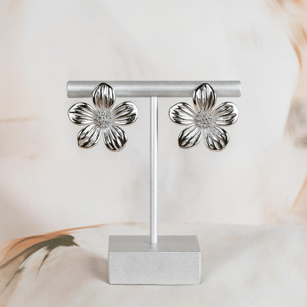 Magnolia Flower Earrings