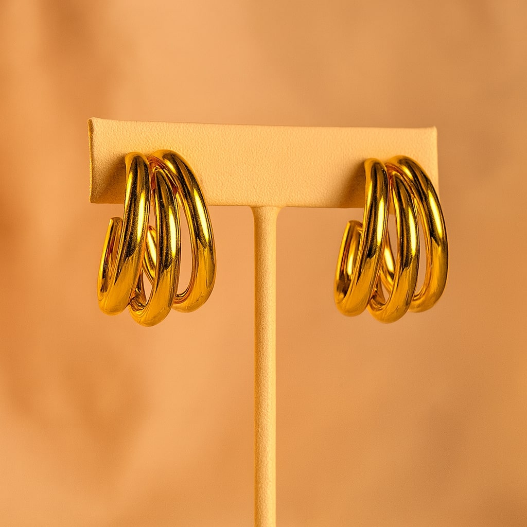 Triple Hoop Earrings