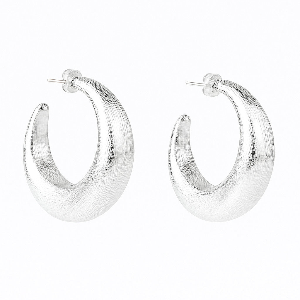 Crescent Hoop Earrings