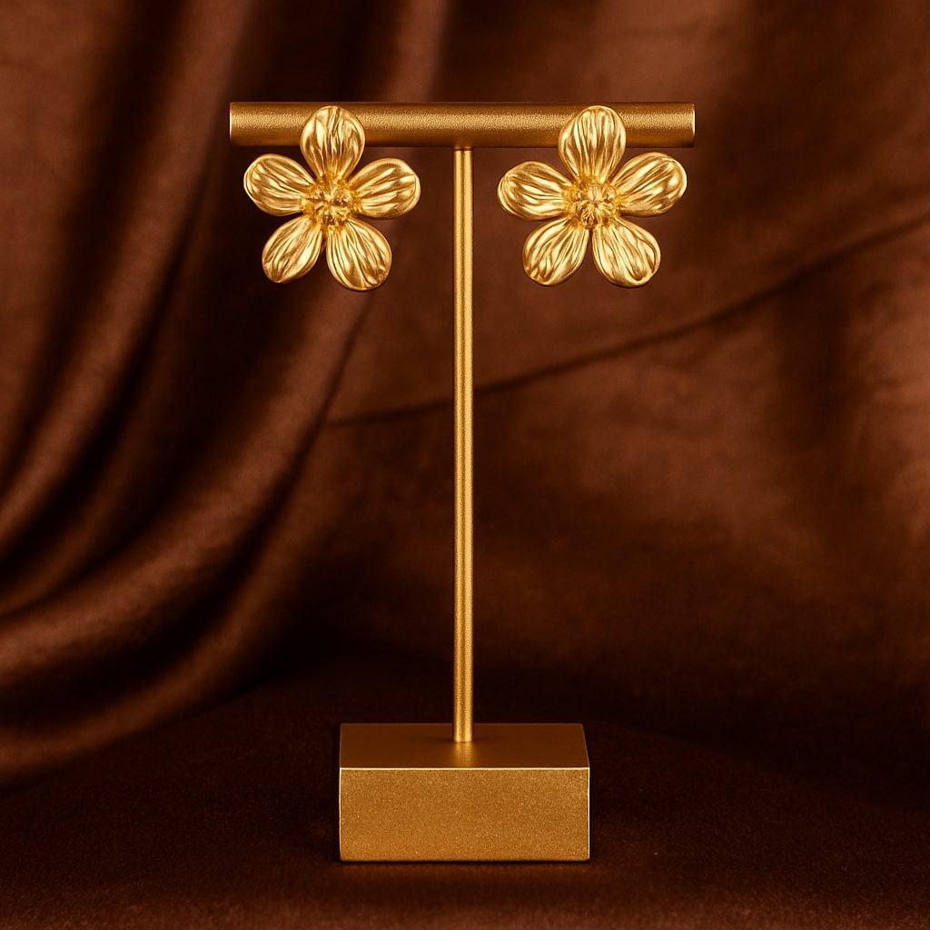 Magnolia Flower Earrings