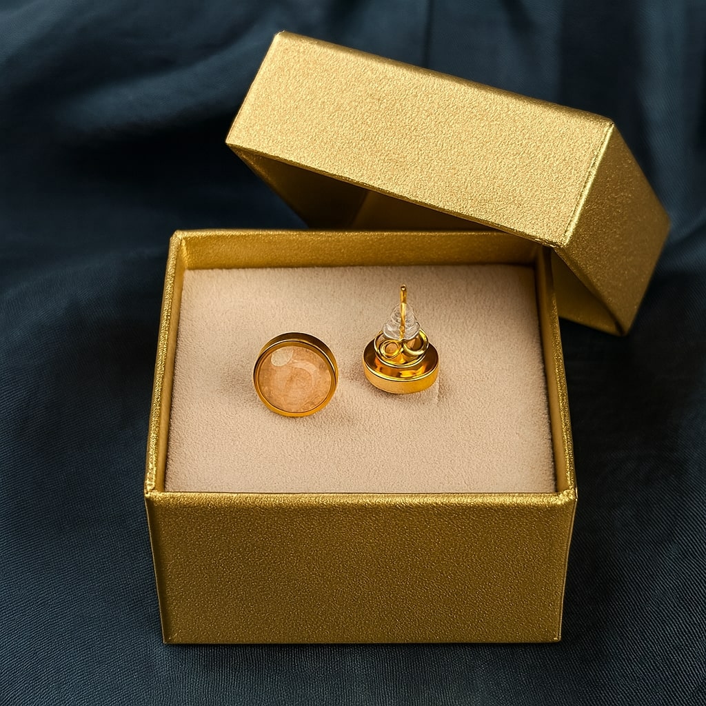 Gemstone Stud Earrings