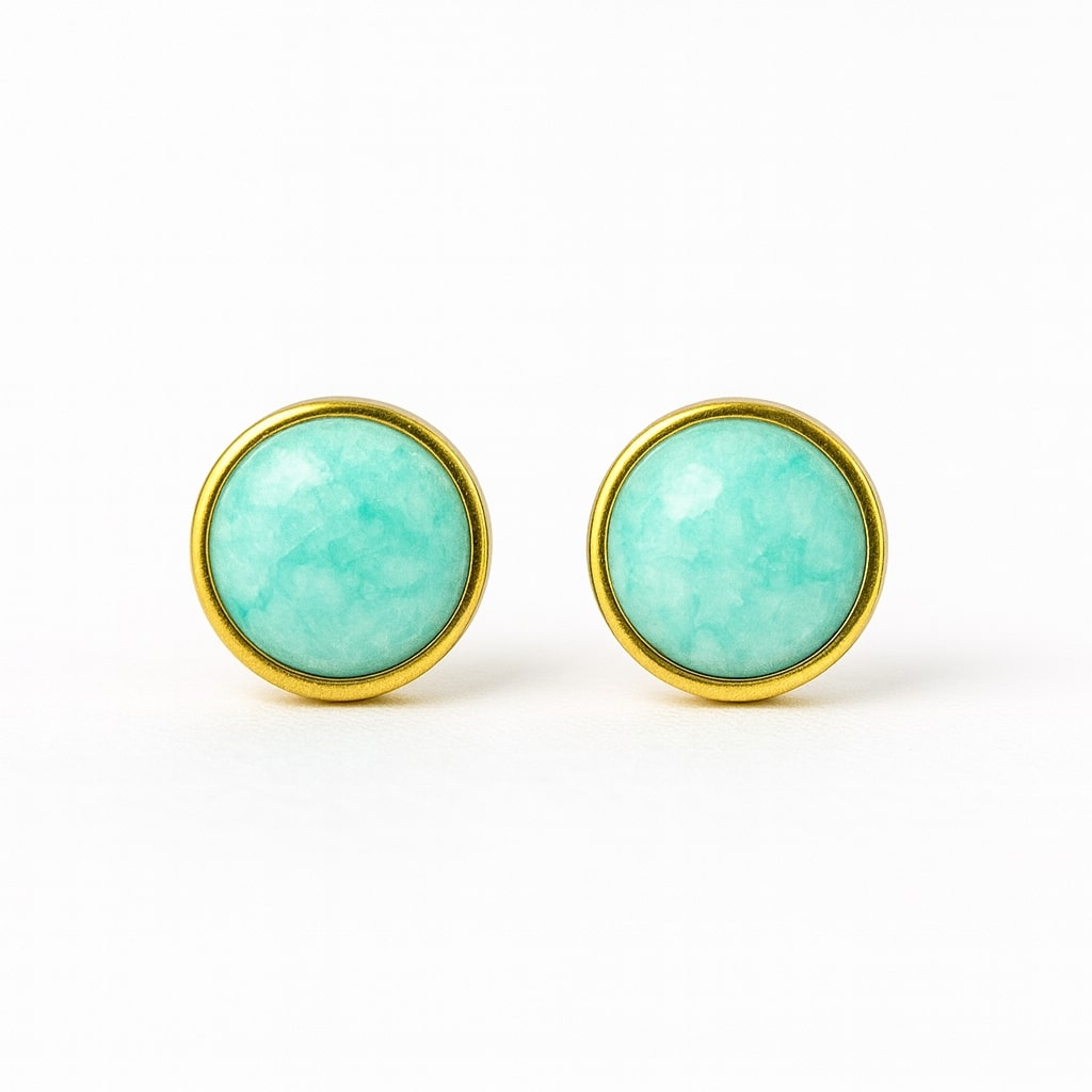 Gemstone Stud Earrings