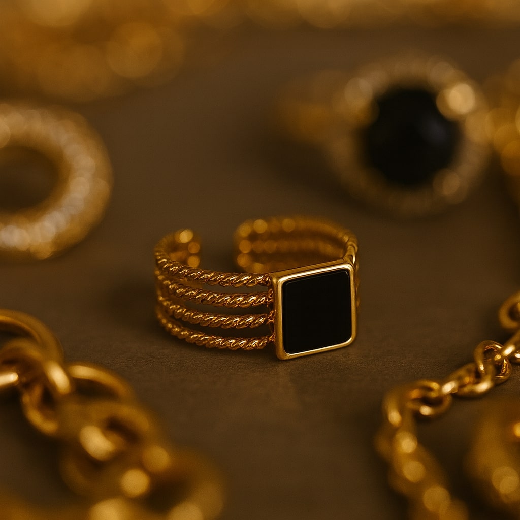 Gold Adjustable Ring