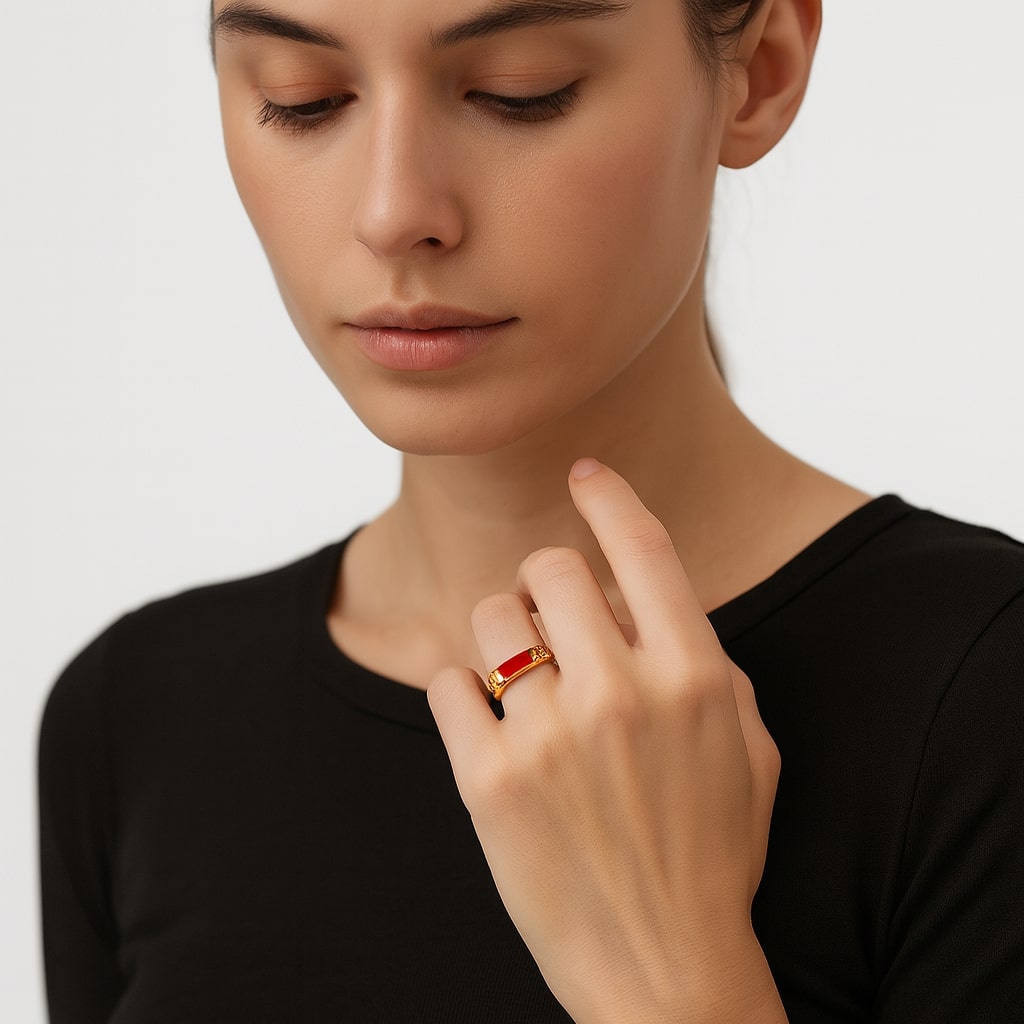 Gold Chain Design Ring
