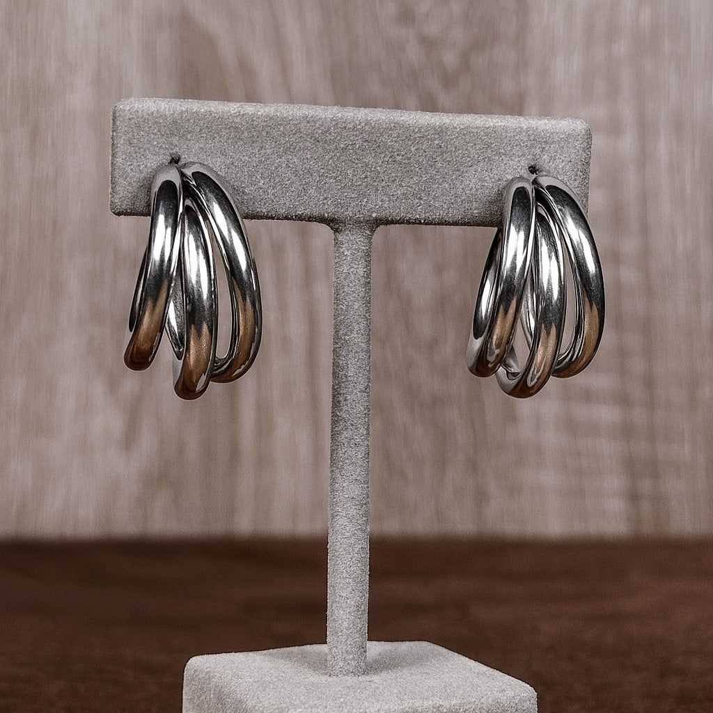 Triple Hoop Earrings