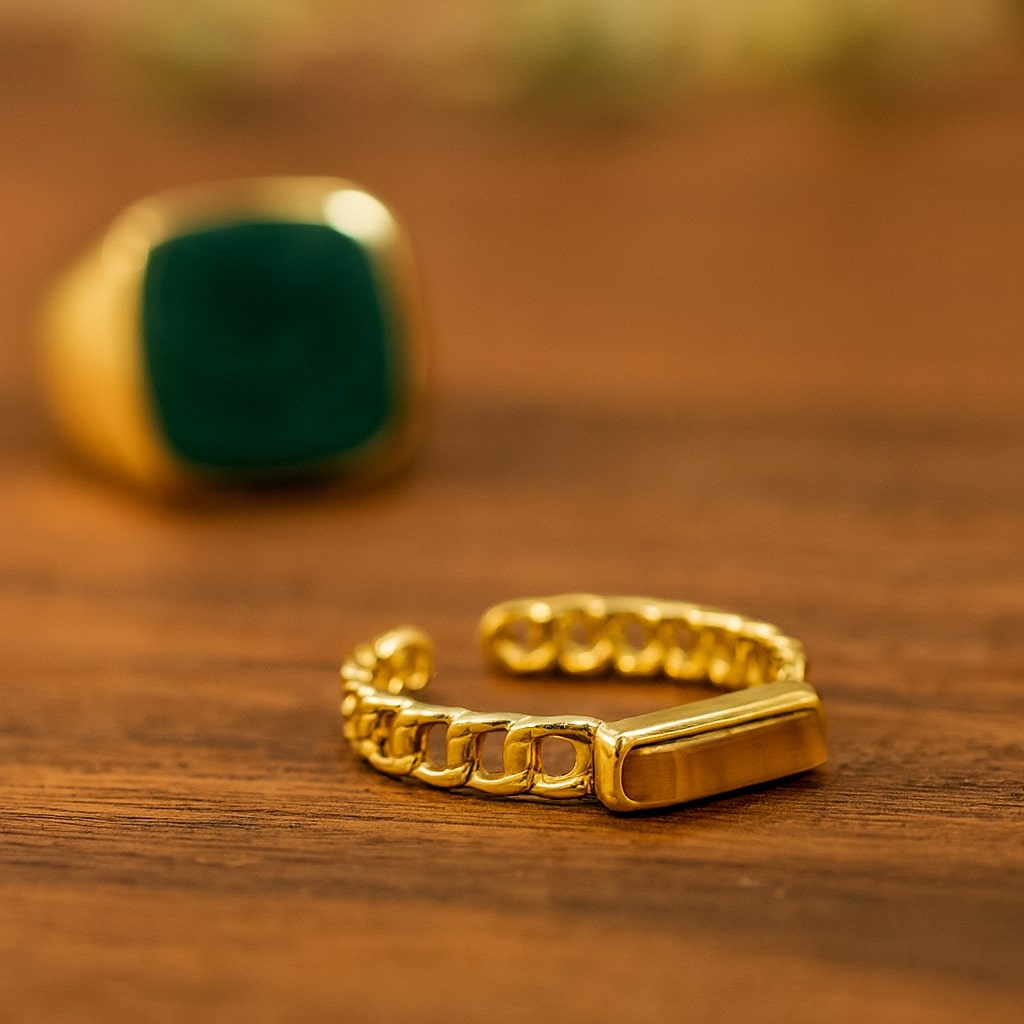 Gold Chain Design Ring