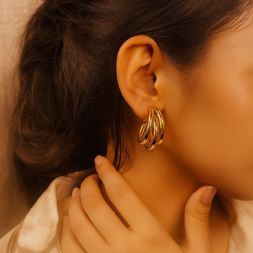 Triple Hoop Earrings