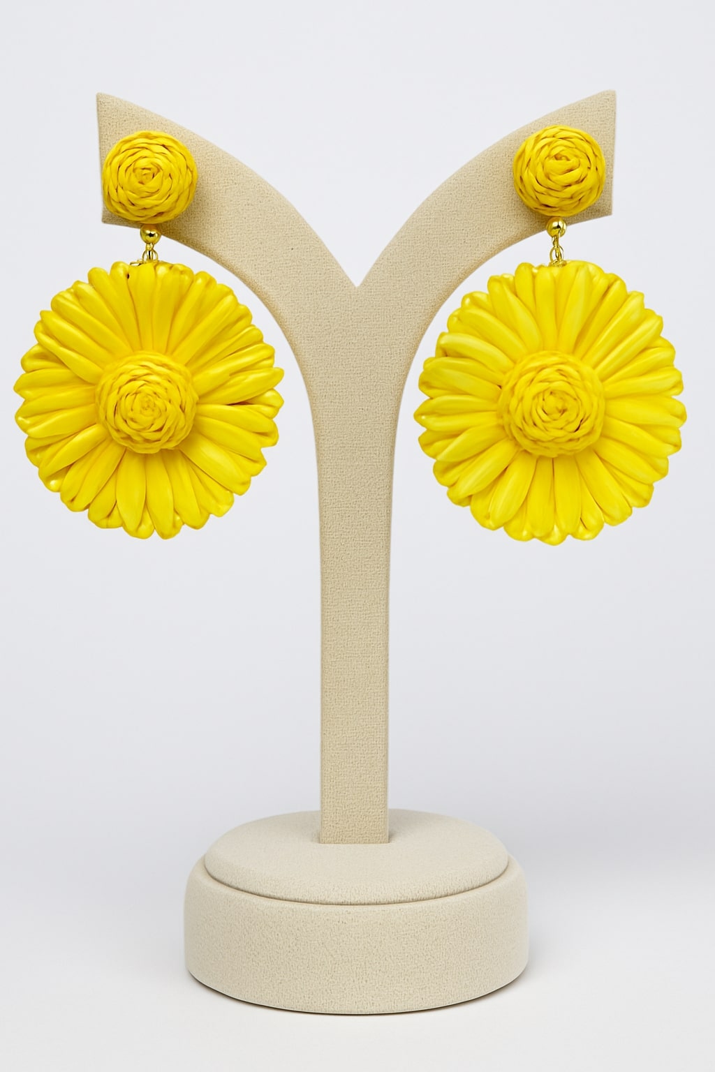 Bright Yellow Daisy Earrings