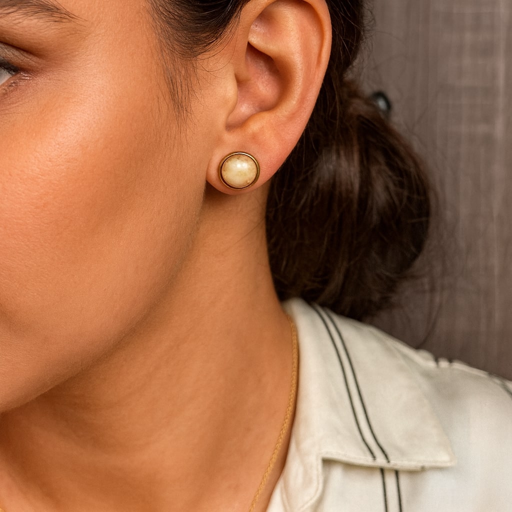 Gemstone Stud Earrings