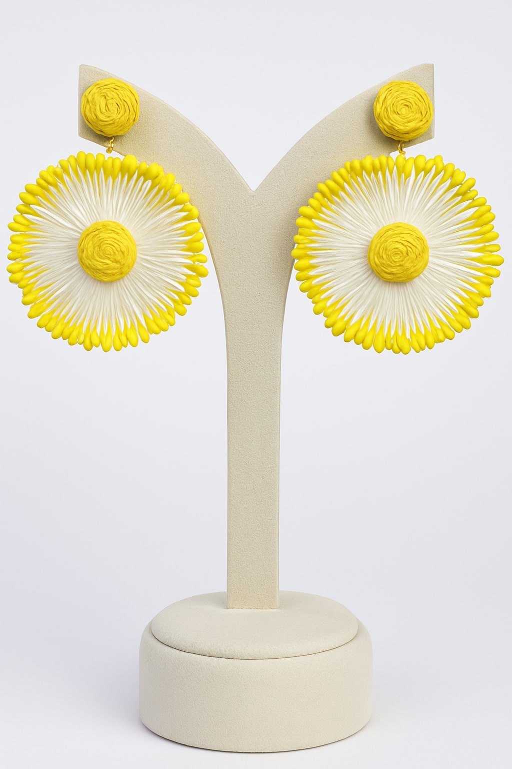 Yellow Sunburst Earrings